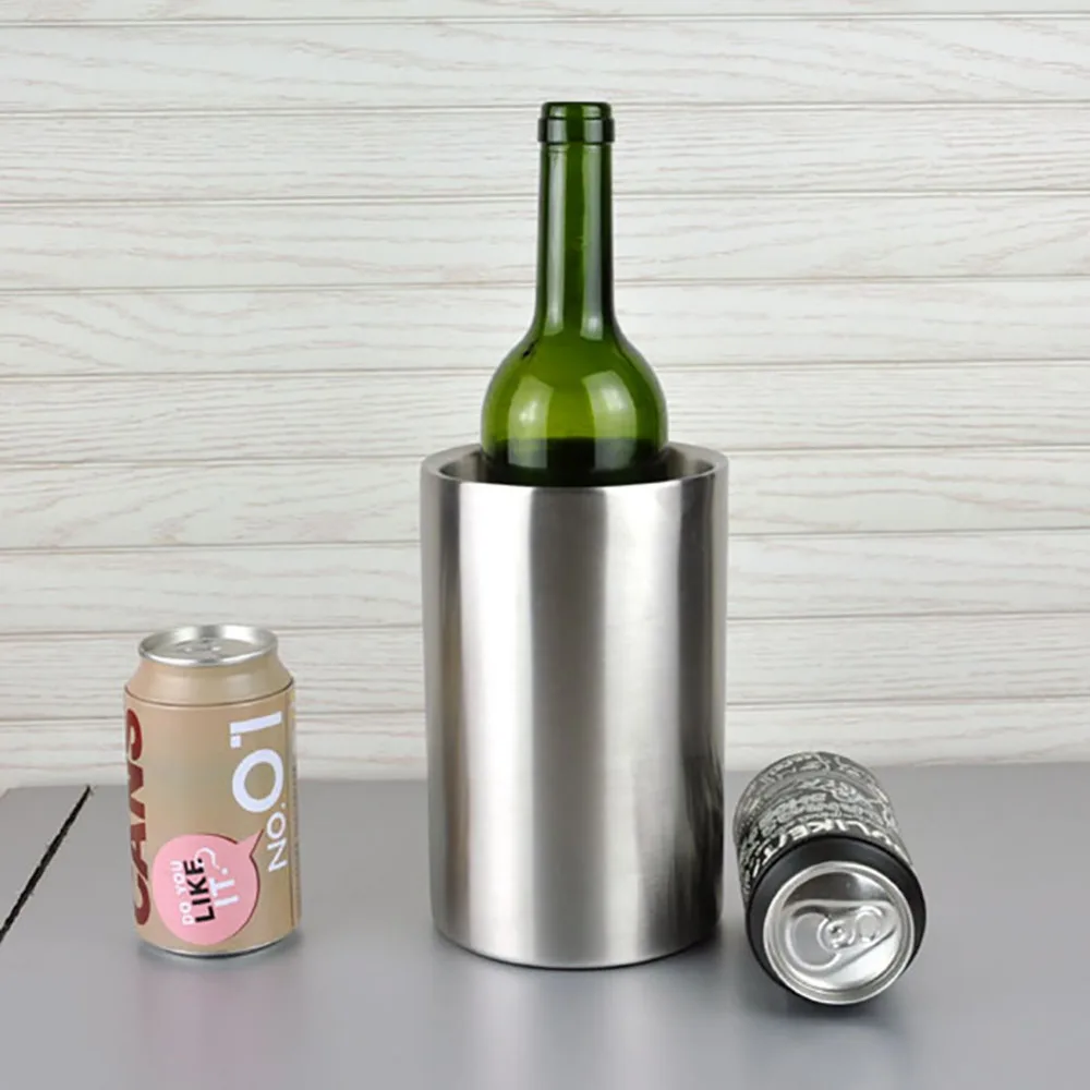 Buy 1Pcs Stainless Steel Wine Ice Buckets Cooler Drink