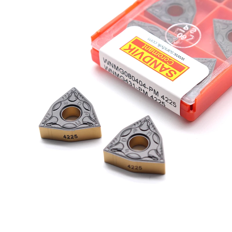 

WNMG080404 PM 4225 Sandvik External Turning tool WNMG 080408 Carbide Insert Lathe Cutting Tool CNC for Steel