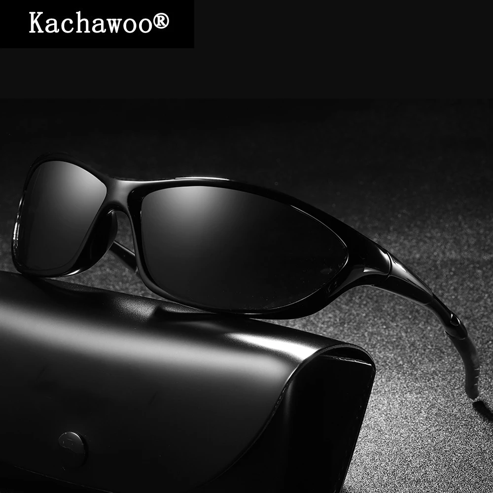 Balck Mens Sport Sunglasses Polarized Silver blue Outdoor Cycling