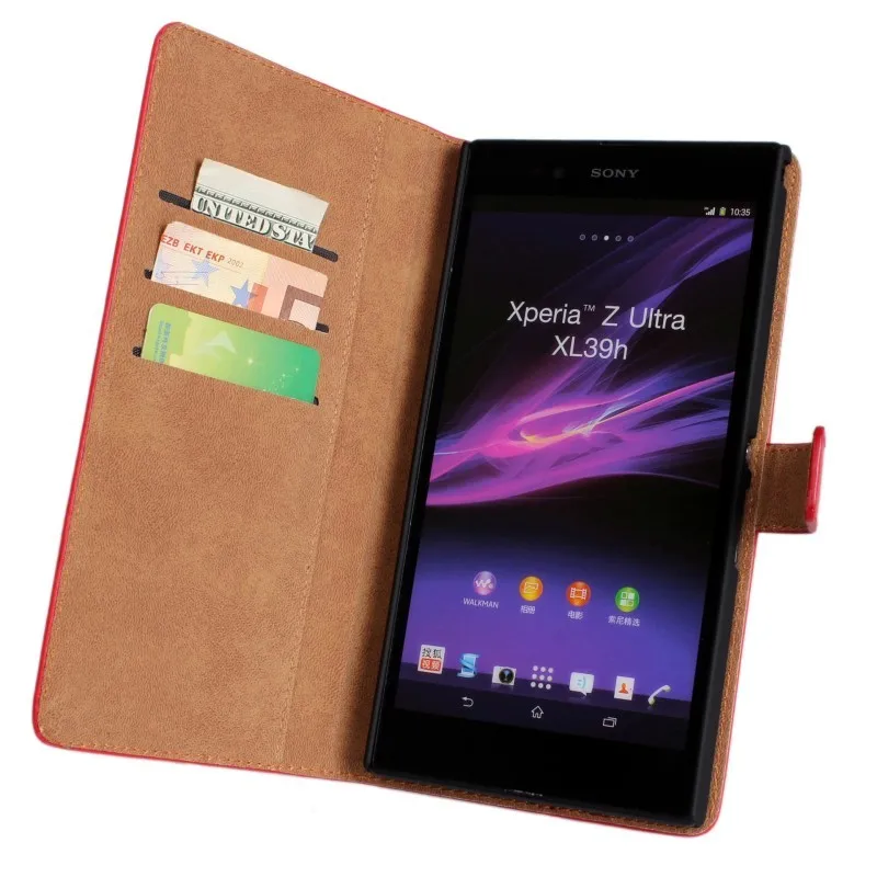 Для sony Xperia Z Ultra C6802 C6806 C6833 чехол s кожаный бумажник чехол для sony Z C6603 C6602 чехол для телефона Etui Capinha Capa