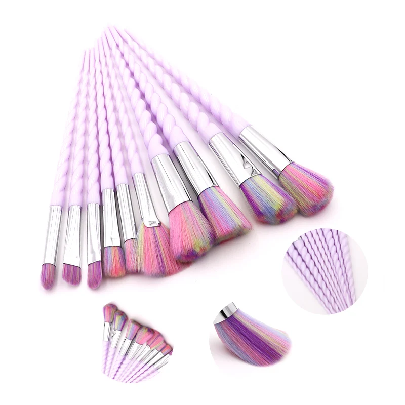 

10pcs/set Unicorn Makeup Brush Set Foundation Powder Eye shadow Blending Make Up Brushes Cosmetic Beauty Make Up Tools