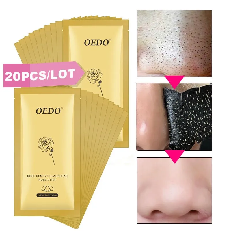 

20pcs/lot Nose Blackhead Remover Facial Peel Off Mask Pore Strip Cleanser Deep Cleansing Purifying Acne Treatment Face Care