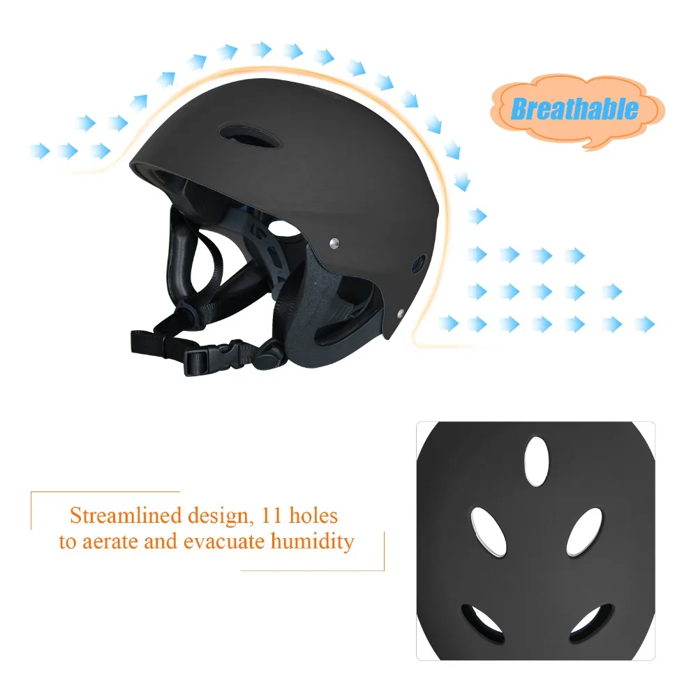 Beste Vihir Verstelbare Dial Professionele Helm helm Kayak Kano Surf Paddleboard Water Sport Helm Voor Volwassen En Kinderen