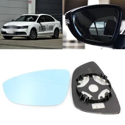 

For Volkswagen sagitar large vision blue mirror anti-glare car rearview mirror heating modified wide-angle reflective reversing