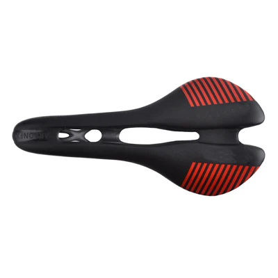 bicycle full carbon fiber saddle road bike vtt racing seat Wave selle wide saddle men sans cycling Seat mat bike Spare Parts - Цвет: black red stripe