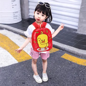 

Backpacks Para Female Children Adjustable Cute Duckling Cartoon New Schoolbags Primary School Bookbag Pour Kids 17#40