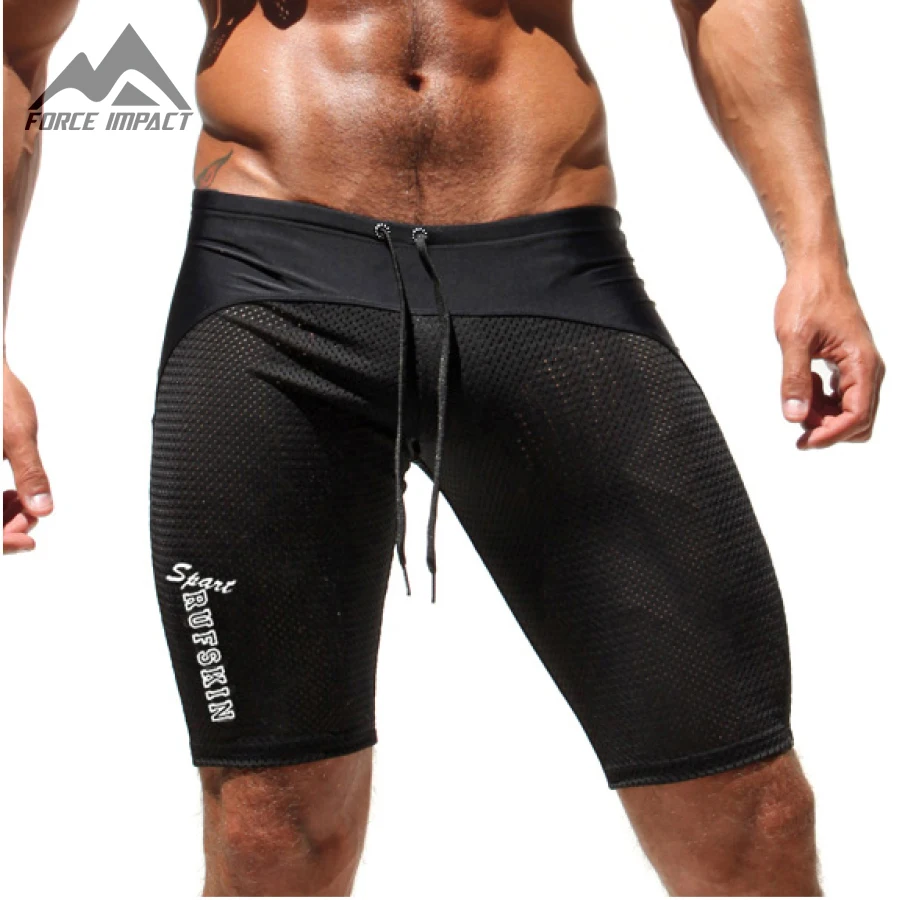 Aimpact Fitted Gymi Tight Shorts for Men Bodybuilding Crossfit Workout