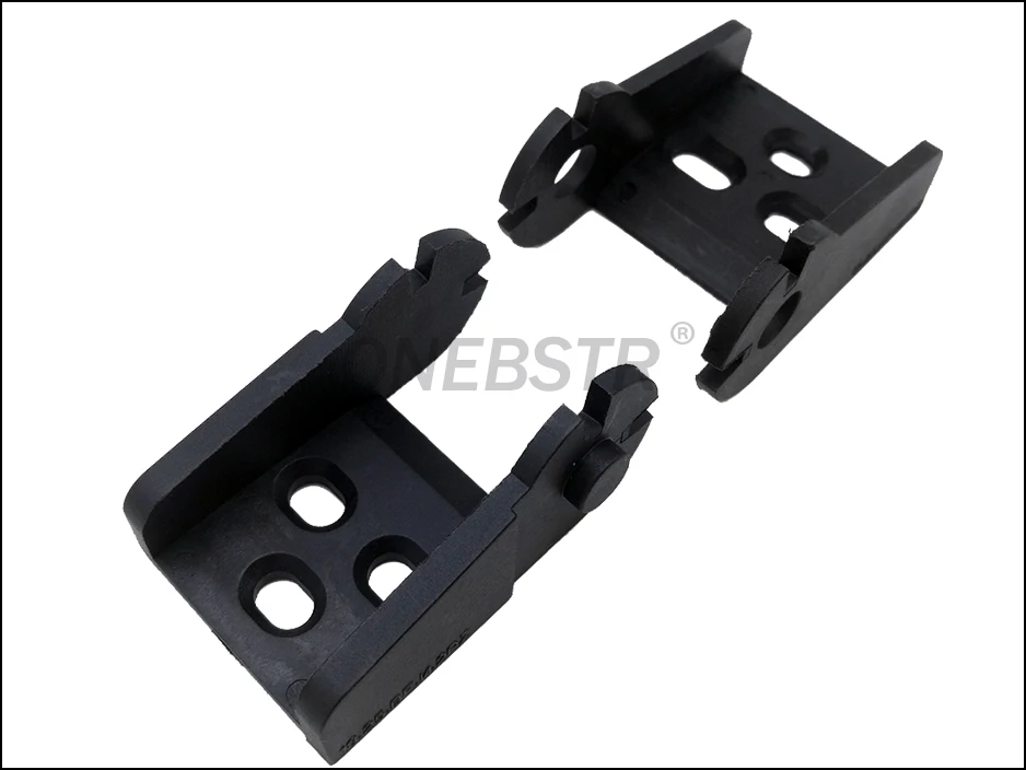 JFLO One Pair of 18x25 Bridge outside Drag Chain Joints towline end Connectors Plastic Cable Wire Carrier drag chain jionts 5