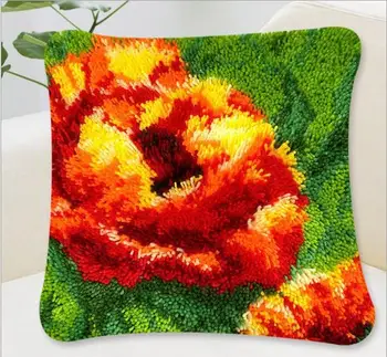 

latch hook rug kits flowers handmade pillowcase cross stitch embroidery tapestry