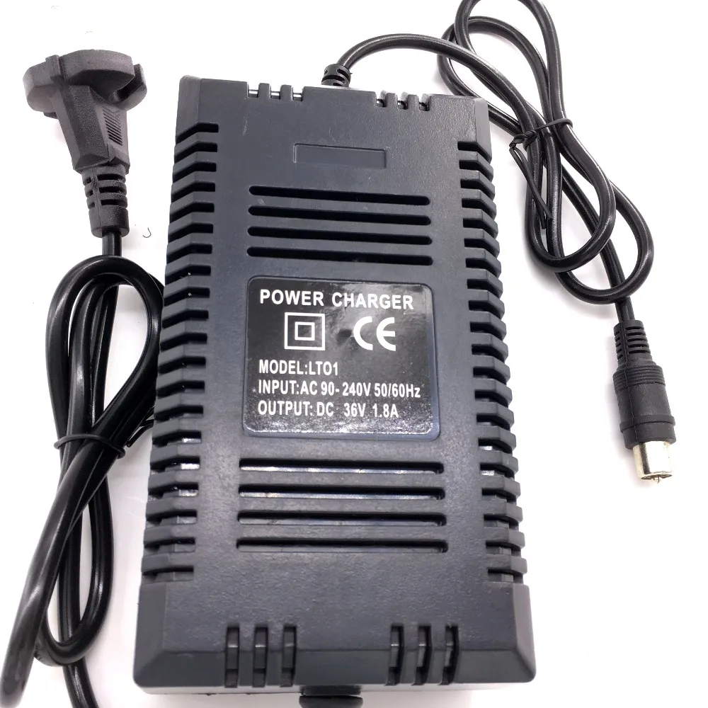 Wholesale EU Plug 36v charger smart electric scooter charger 36v lead acid battery charger 1.8A 36V RCA OUTPUT