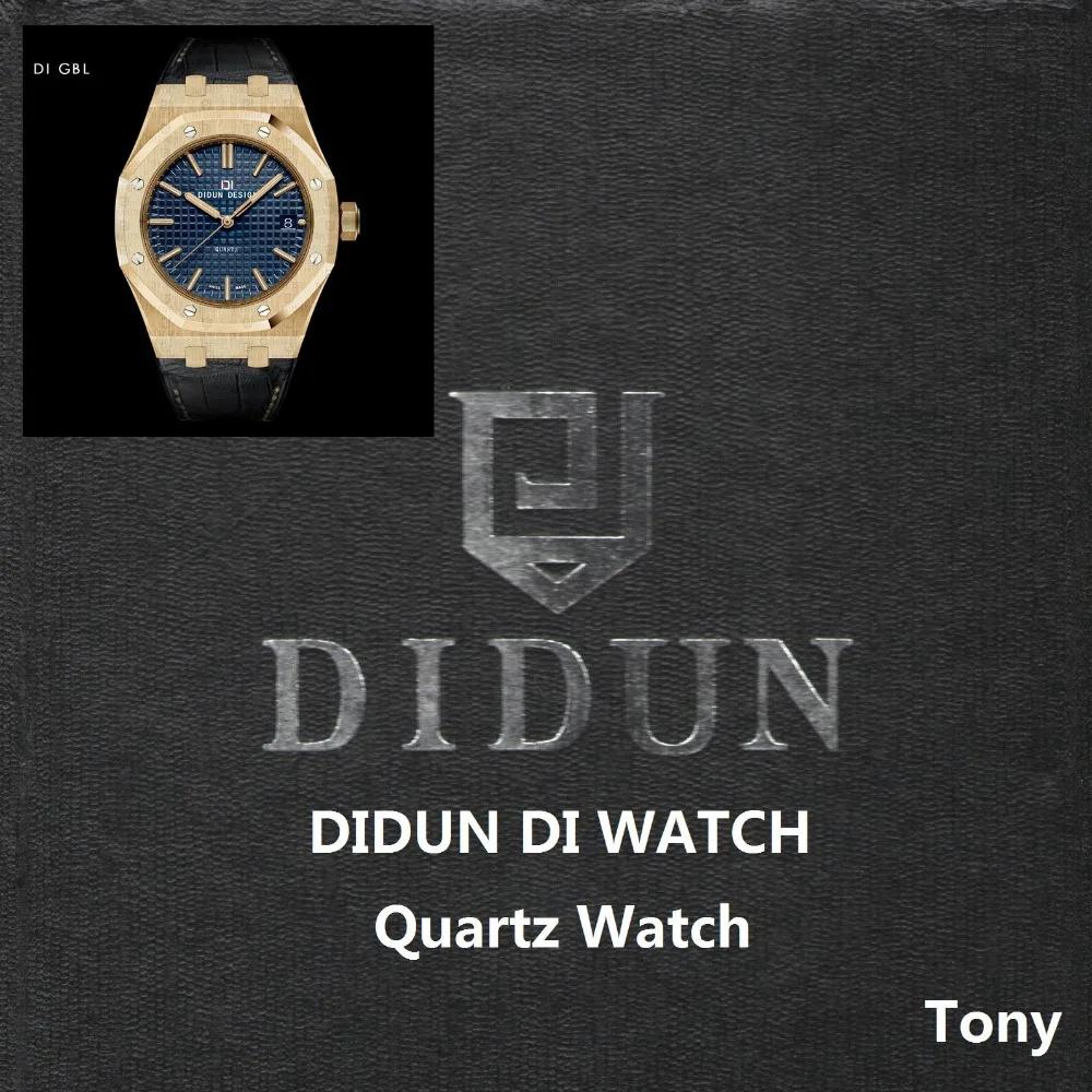 DIDUN Men Watches Top Brand Luxury Quartz Watch Gold Male Fashion Business Watch Leather Strap 30m Waterproof Wristwatch DIDUN Men Watches Top Brand Luxury Quartz Watch Gold Male Fashion Business Watch Leather Strap 30m Waterproof Wristwatch