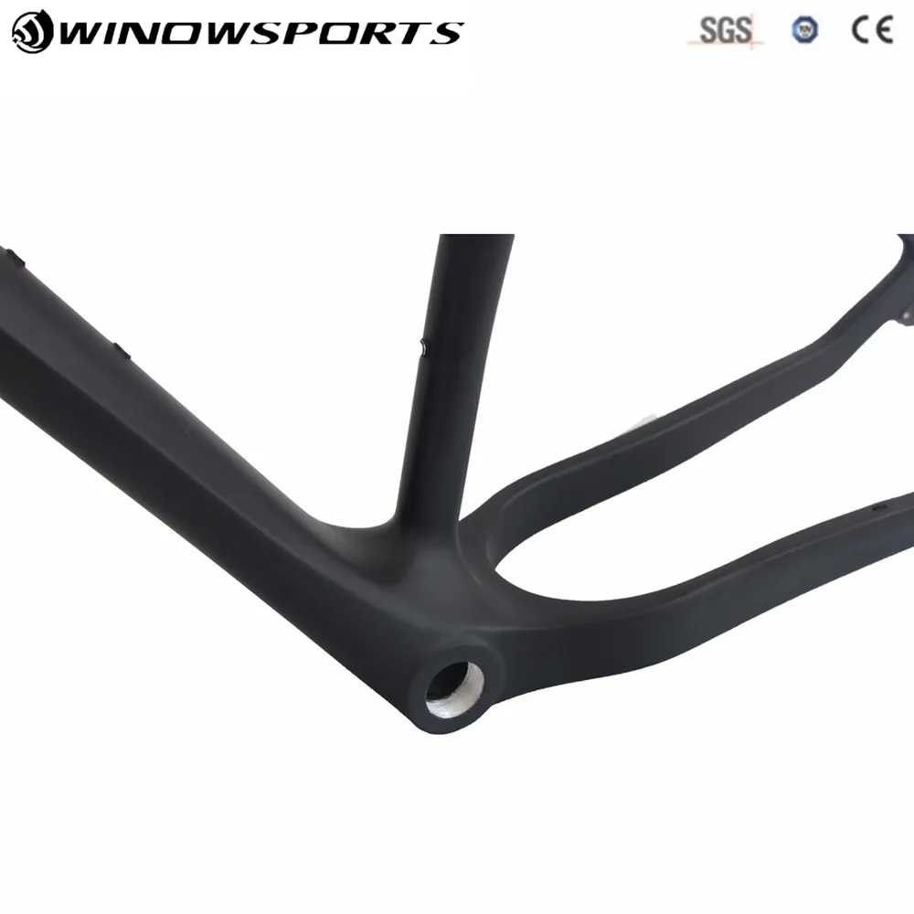 Top Hot Selling Carbon fat bike frame BSA carbon snow bike frameset snow bike frame fatty frame 197/190 rear space for exchange 6