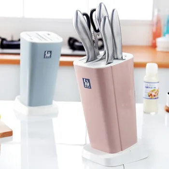 

Creative Plastic Tool Storage Rack And Multi-Function Kitchen Ventilation Anti-Mold Dish Cutter Shelf Storage Racks Nnife Seat