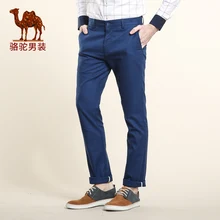 CAMEL pants 2016 spring mid waist solid color slim casual trousers commercial business pants