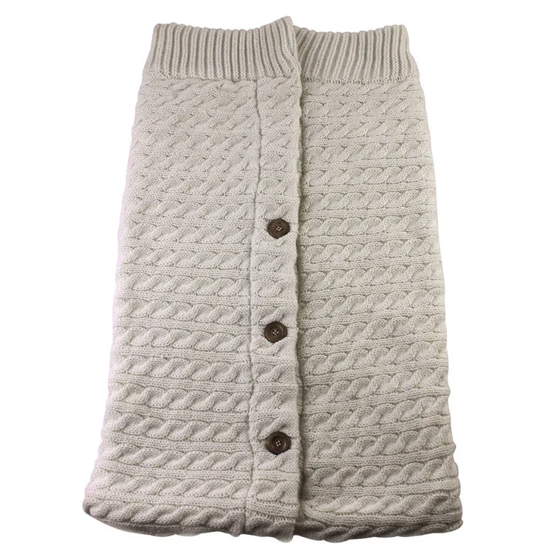 Детское одеяло s, детское одеяло для новорожденных, вязаное крючком зимнее теплое Пеленальное Одеяло, спальный мешок, пеленка#4M21