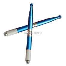 Дешевые 50 шт 3d бровей Макияж татуировки ручки с 10 шт одноразовые, для микрообработки иглы DHL