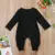 2017 Brand New Fashion Newborn Toddler Infant Baby Boys Romper С длинным Рукавом Комбинезон Playsuit Little Boy Наряды Черная Одежда