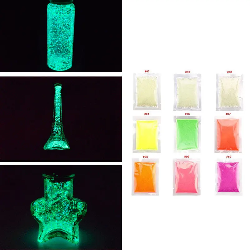 Luminous Sand Fluoescent Paticles Glow In Dak Paticles