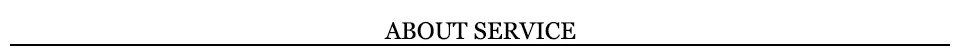 3 About Service