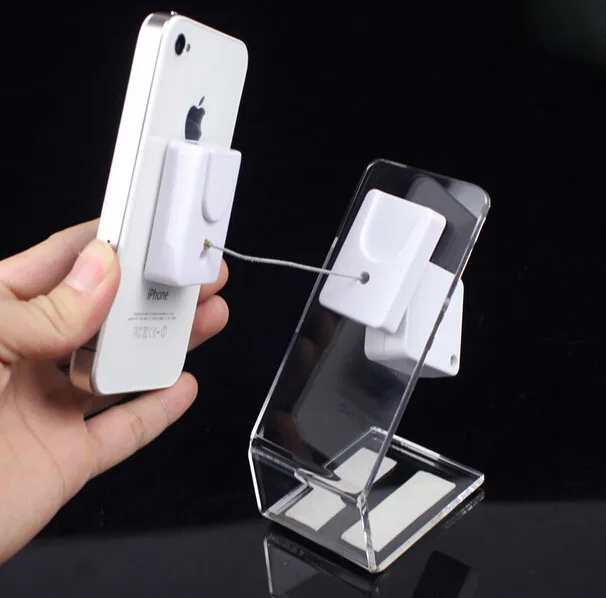 Phone display L acrylic shelf display stand phone holder magnetic adhesive Anti-theft system phone rack