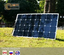 Boguang 100W flexible solar panel efficient cell price module kit Boat Roof RV light camper Car 12V 24V Battery Power Charger