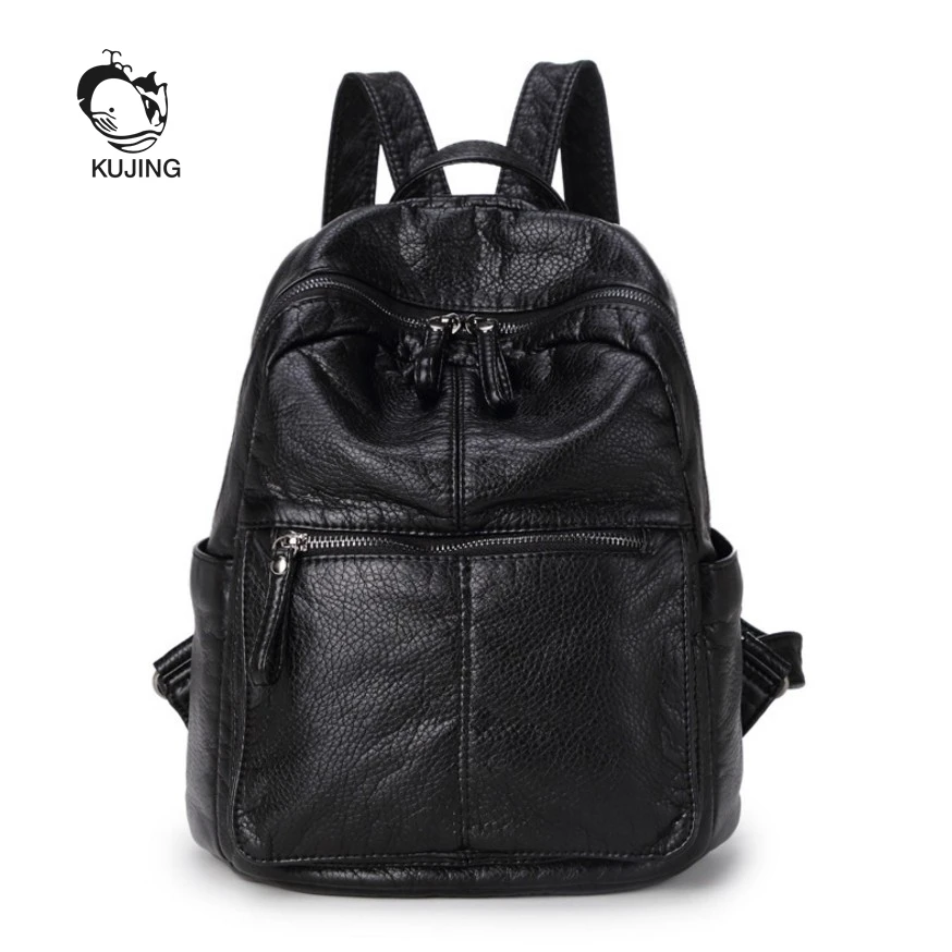

KUJING Fashion Backpack High Quality Women Casual Backpack Hot Large Volume Student Bags Luxury Women Travel Shopping Backpack