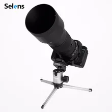 Selens мини складной настольный штатив для камеры телефон Поддержка ног микрофон Подставка держатель алюминиевый стабильный с сумкой для переноски