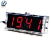 Electronic Clock LED Microcontroller DIY Kit Digital Clock Time Light Control Temperature Thermometer Red/Blue/Green/White ► Photo 2/6