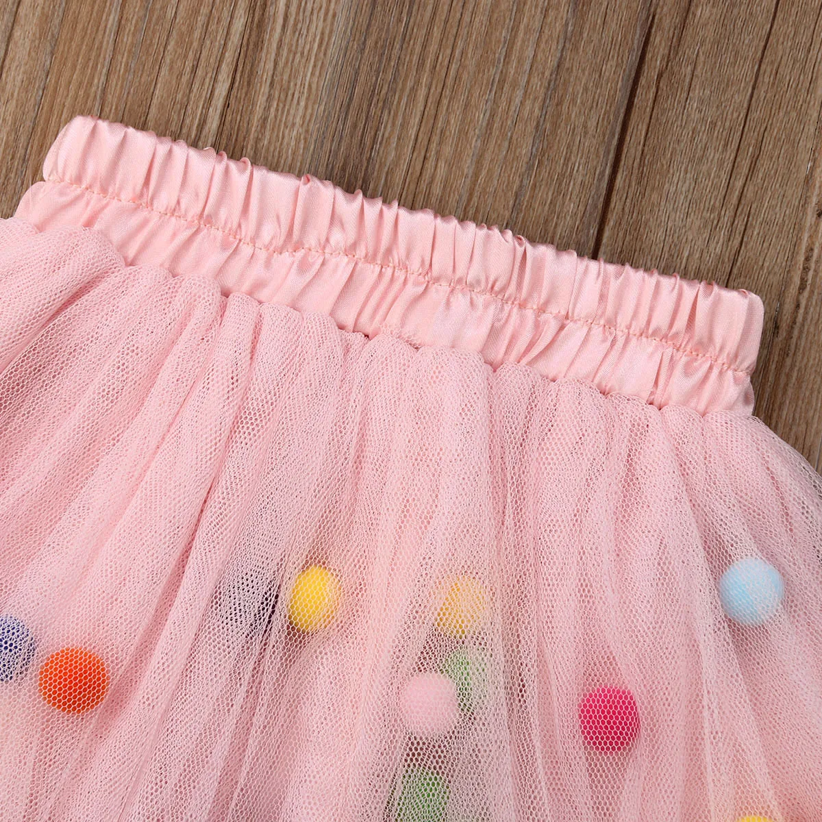 От 0 до 3 лет принцессы для маленьких девочек красочные шары пачка Тюлевая юбка цельный низ юбки вечеринок Одежда