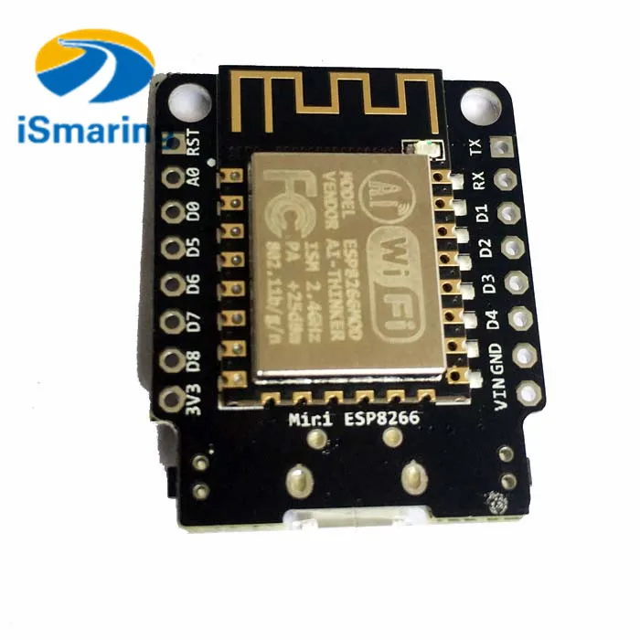 

Official iSmaring Newest Mini NodeMCU ESP8266 WiFi Development Board from ESP8266 4M bytes Flash Diy RC Toy Kit Electroincs Deve