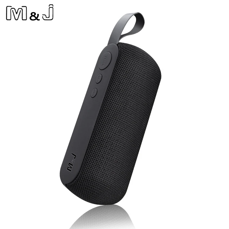 M& J мини портативный Bluetooth динамик сабвуфер беспроводной Мультимедиа Радио TF громкой связи для iphone samsung Xiaomi - Цвет: Black