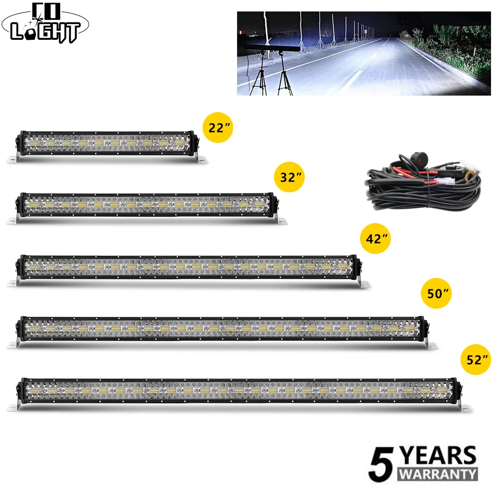 

CO LIGHT 12D 42inch Offroad Led Light Bar 3-Row 780W Led 4x4 Offroad Work Light Bar Combo for Truck SUV Tractor Boat ATV 12V 24V
