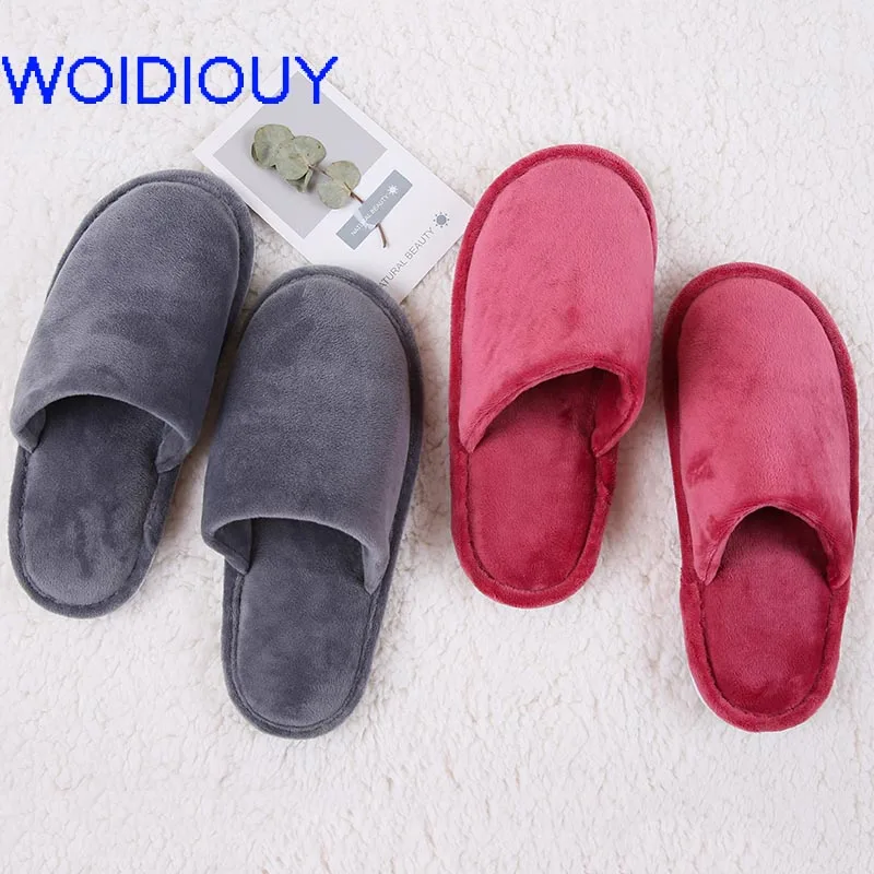 

Indoor House Slipper Soft Plush Cotton Cute Slippers Shoes Non-Slip Floor Home Furry Slippers Women Shoes For Bedroom Female
