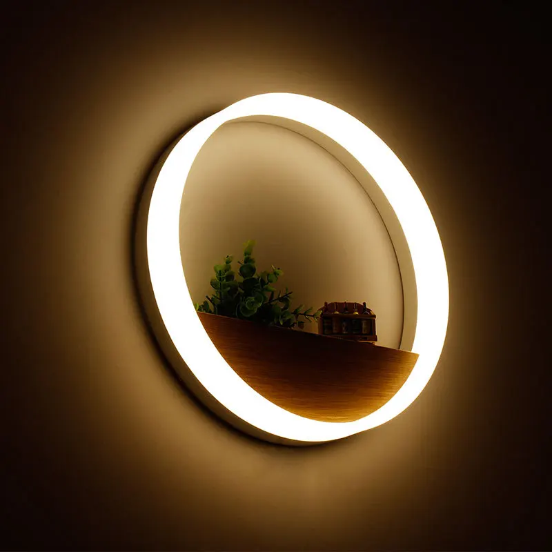 US $52.50 Led Wall Lamp LED Sconce Light Acrylic Modern Home Decoration wall Light for Bedside BedroomDinning RoomRestroom With Bulbs