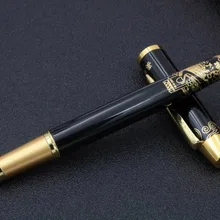 8007 черный лакированный золотой отделкой Рельеф Большой Стены металлический круглый ролик ручка