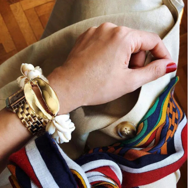Bileklik pulseras mujer hombre puka COWRIE shell bransoletki dla kobiet prezent bijoux biżuteria czeski boho bransoletki bransoletki femme -