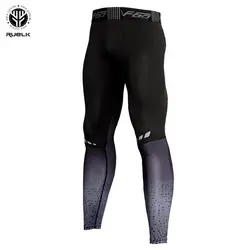 RUELK 2018 Весна новые мужские повседневные брюки высокая эластичность тела формирователь мужские узкие леггинсы быстросохнущие дышащее