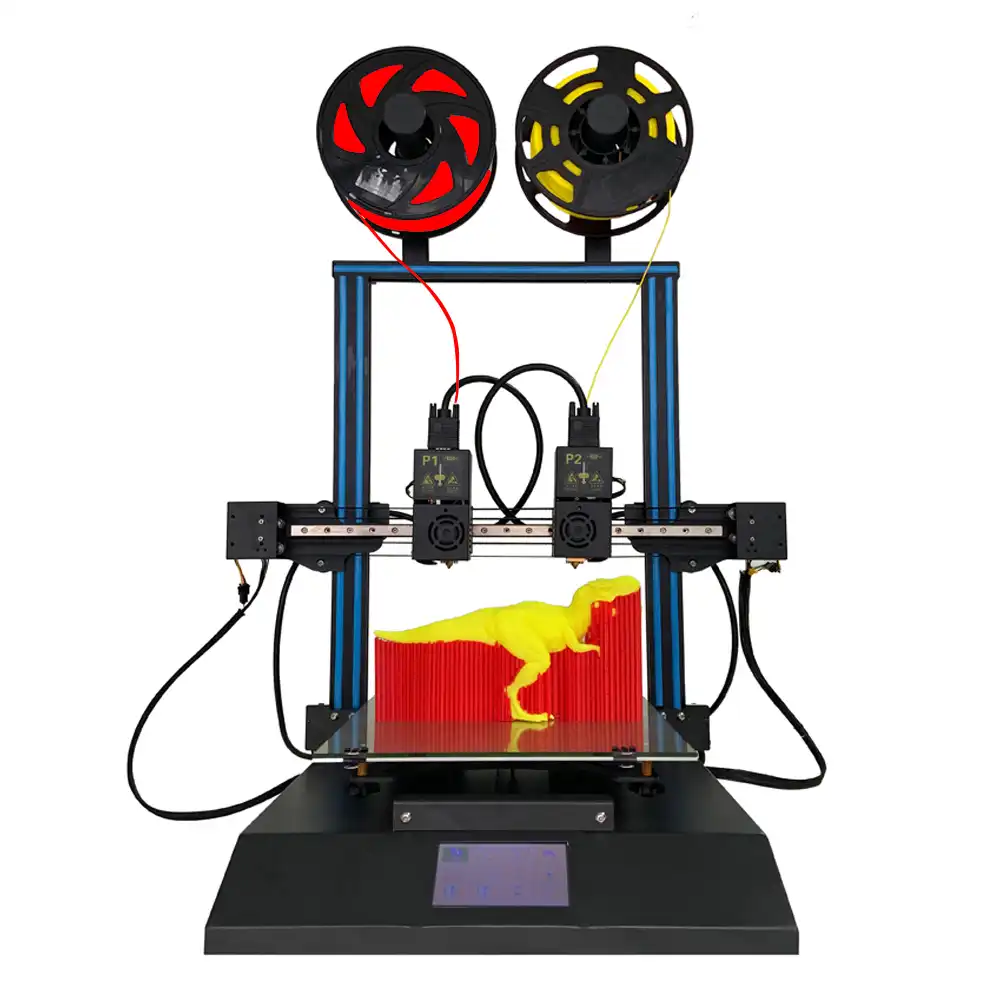 Tl D3 プロ Impresora 3d 300 300 350 ミリメートル 3d プリンタ 2 色デュアルノズルリニアレールミラー 3d 印刷 4 3 インチのタッチスクリーン 3d Printers Aliexpress