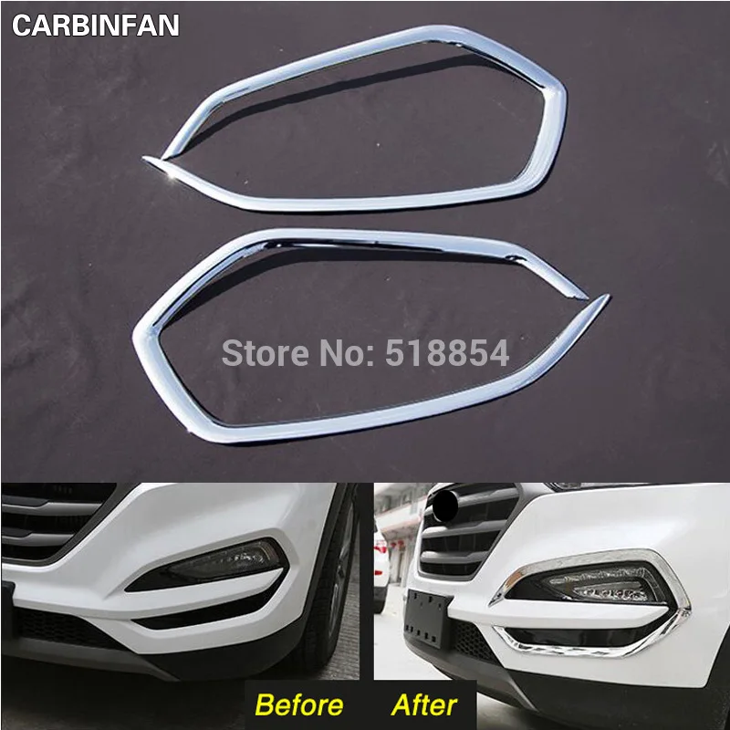 Front Rear Bumper Chrome Molding With Light Type for HYUNDAI New Tucson 2016-17