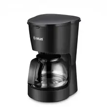 550 Вт/600 мл Кофеварка машина бытовая полностью-автоматическая капельная Кофеварка чай кофеварка, Кофе чайник машина 220 В