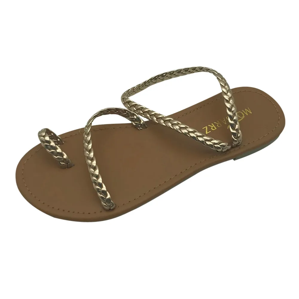 Lady/'s Women Flip Flop Leather Slippers Orthopedic Insole Shoes Sandals L Brown