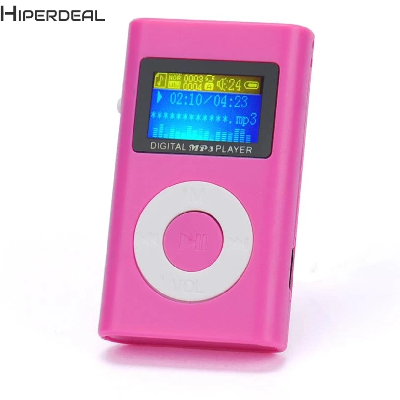 Музыкальный плеер HIPERDEAL USB мини mp3 ЖК экран поддержка 32 ГБ Micro SD TF карты красные