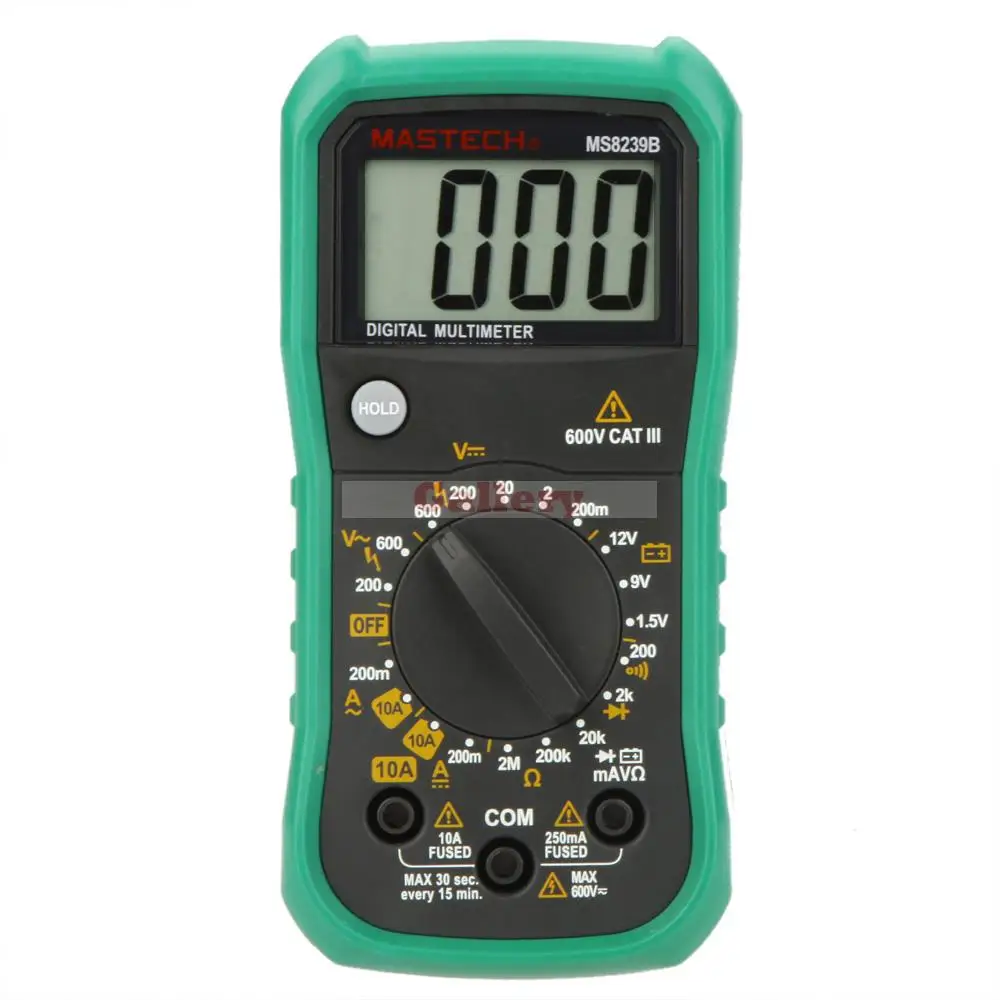 MS8239B Mini Digital Multimeter DMM Ammeter Voltmeter Ohmmeter w/ Battery Test Tester Meter in