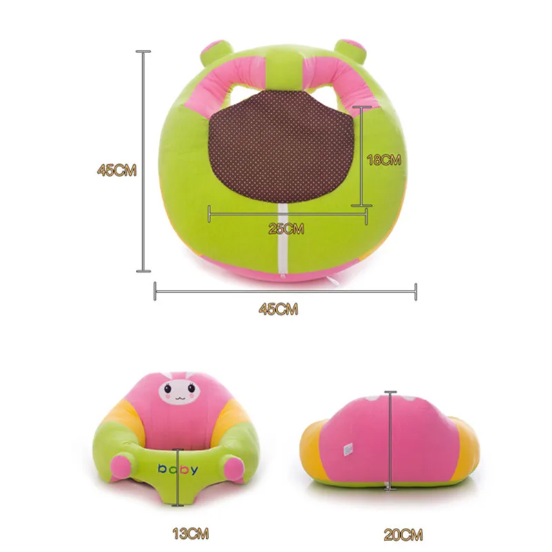 Baby Seats & Sofa With Cover And Filling Baby Chair Toddler Children Washable Kids Bag Cartoon Skin Upscale kids