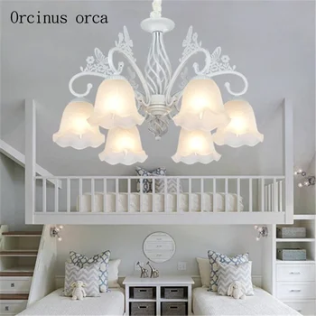 

European style butterfly pendant lamp living room Girl Bedroom Princess children's room lamp creative cartoon pendant lamp