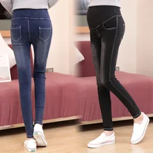 Maternity Jeans for Pregnant Woman Hot Sale 2016 Elastic Waist Denim Pants Clothes for Pregnant Women Legging Plus Size B286