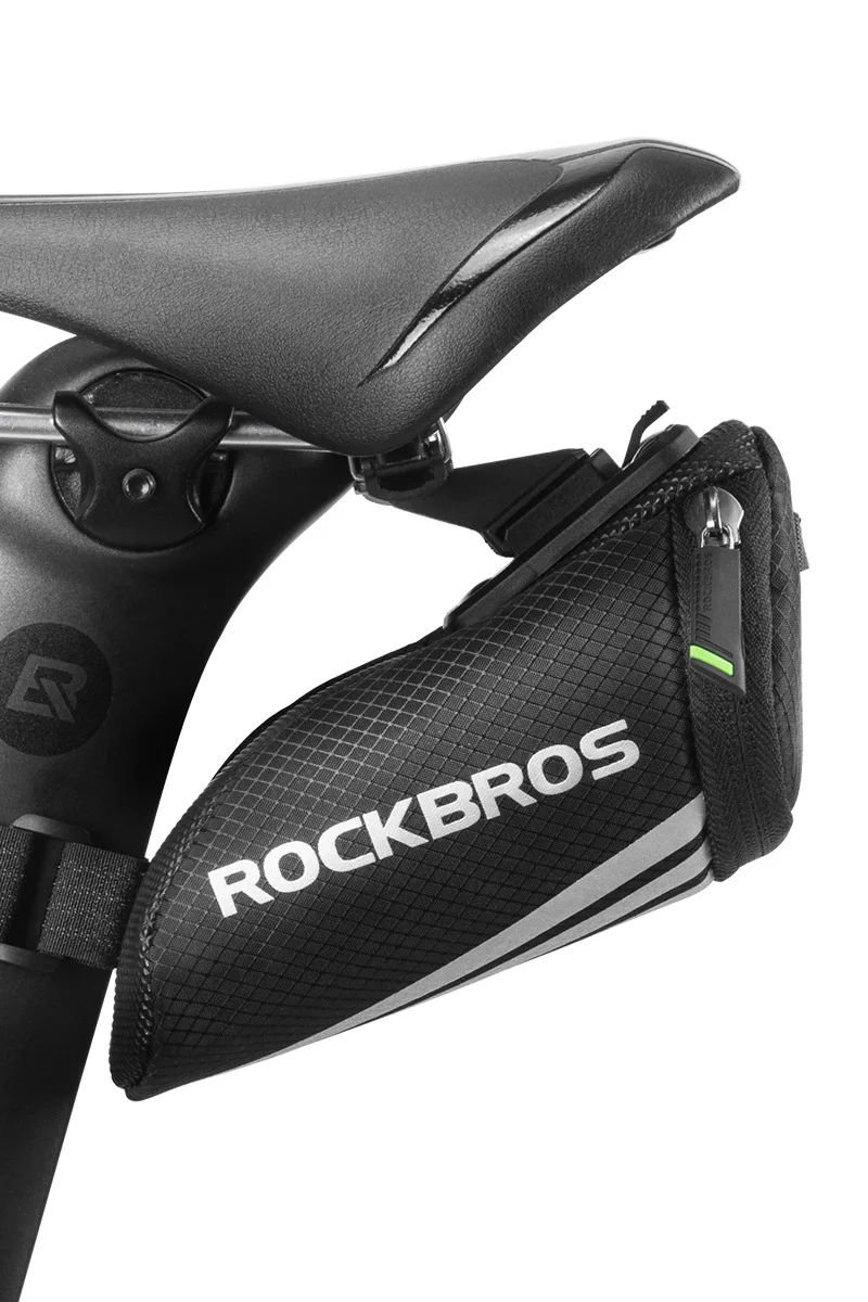 

ROCKBROS Mini Rear Bike Saddle Bag Portable Reflective Tail Seatpost Nylon Cycling Bike Bicycle Bag MTB Bike Accessories 2019