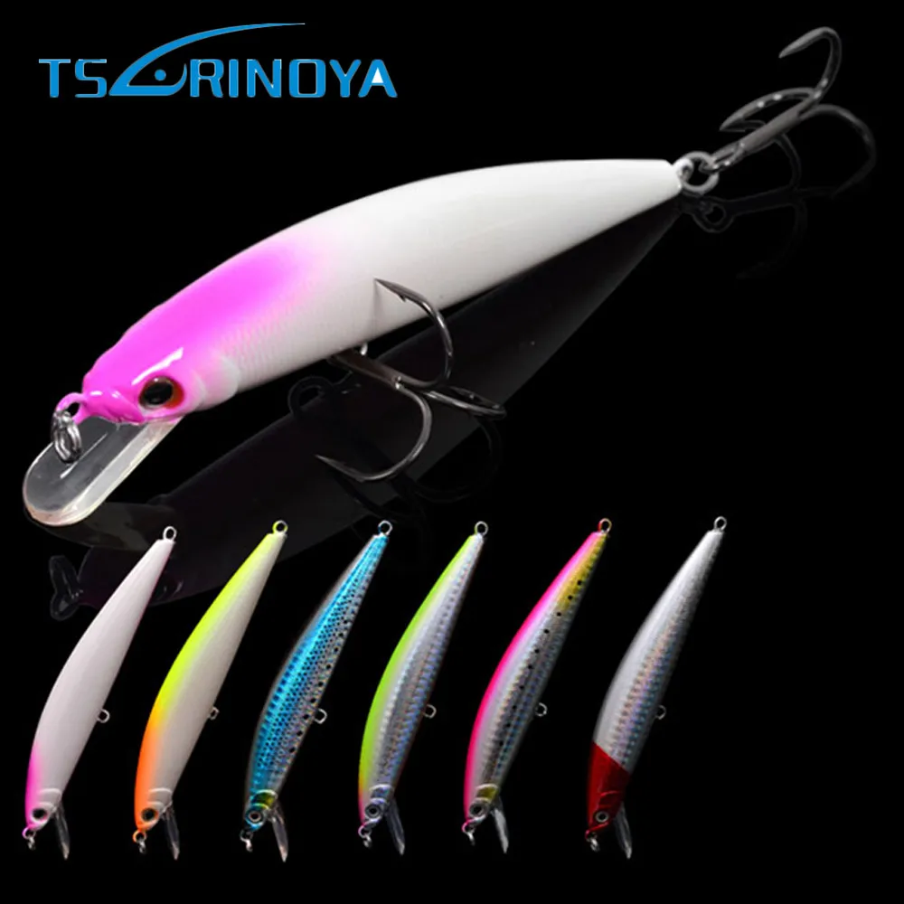 TSURINOYA 12 см 18 г 6 шт. плавающий 2 5 m Minnow приманки рыболовные Iscas Artificiais пункт Pesca