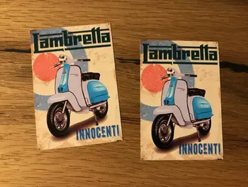 

Scooter Sticker Vespa Italy Lambretta Retro Vintage Moped Air Cooled # 395