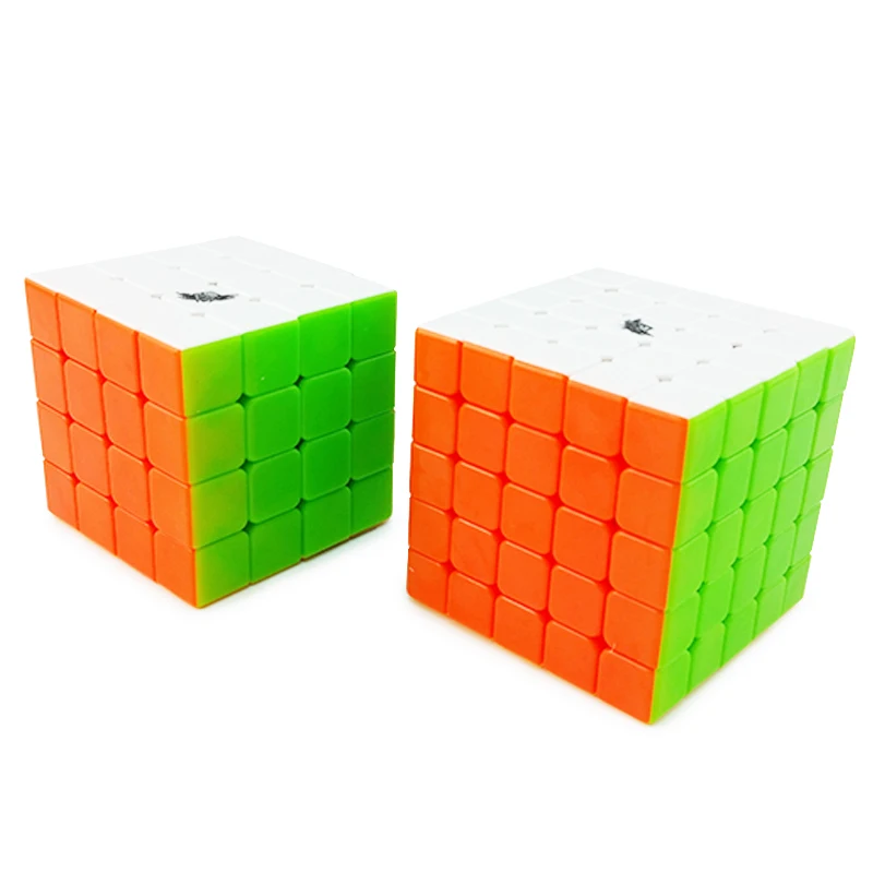 2Pcs Smoothly Rainbow Professional Speed Magic Cube Puzzle Twist Black White Base Classic Brain Game xuanfeng 4x4 5x5 | Игрушки и хобби